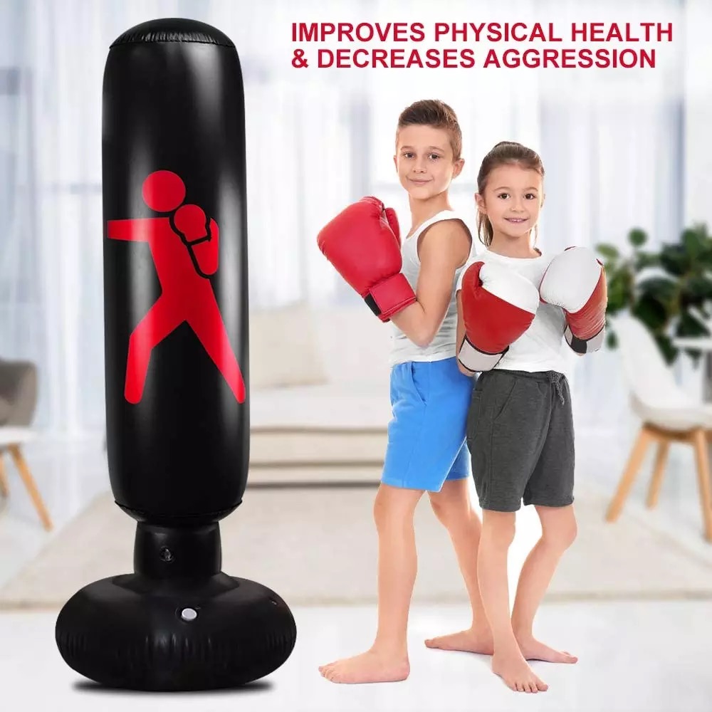 Inflatable boxing bag